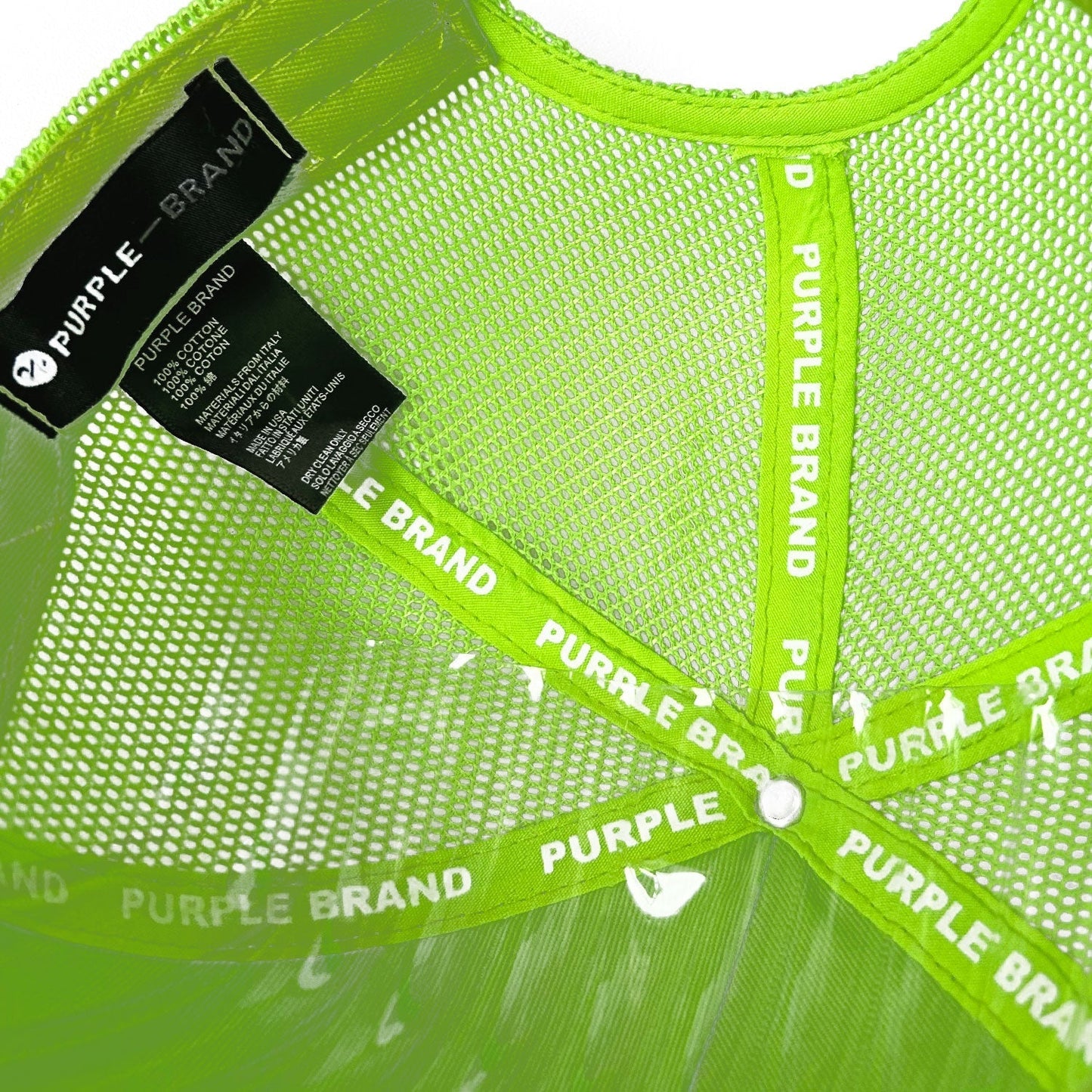 Purple Hat Mesh Stitching Embroidery PB002#