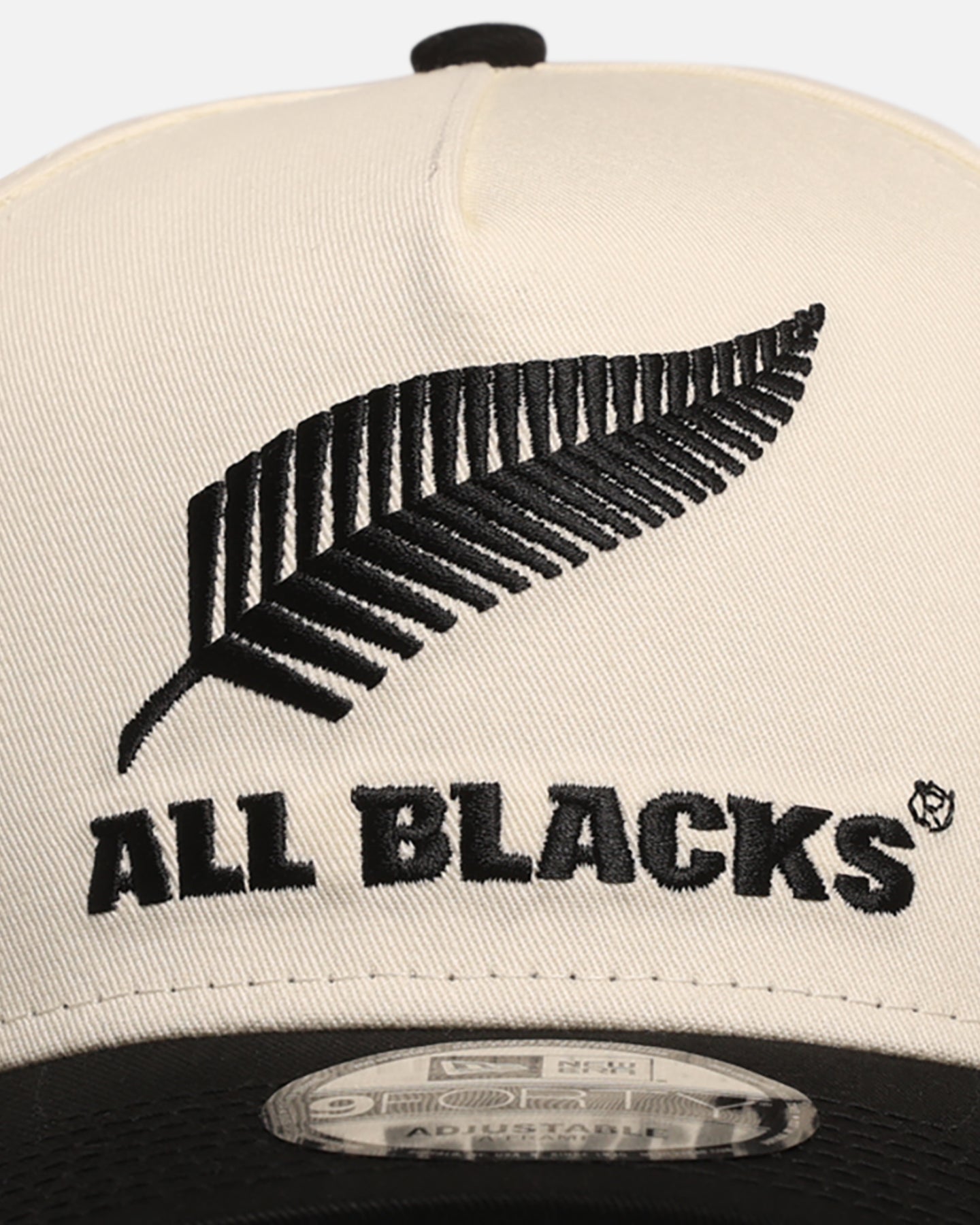New Era New Zealand All Blacks 'All Blacks Collection' 9FORTY A-Frame Snapback Chrome White