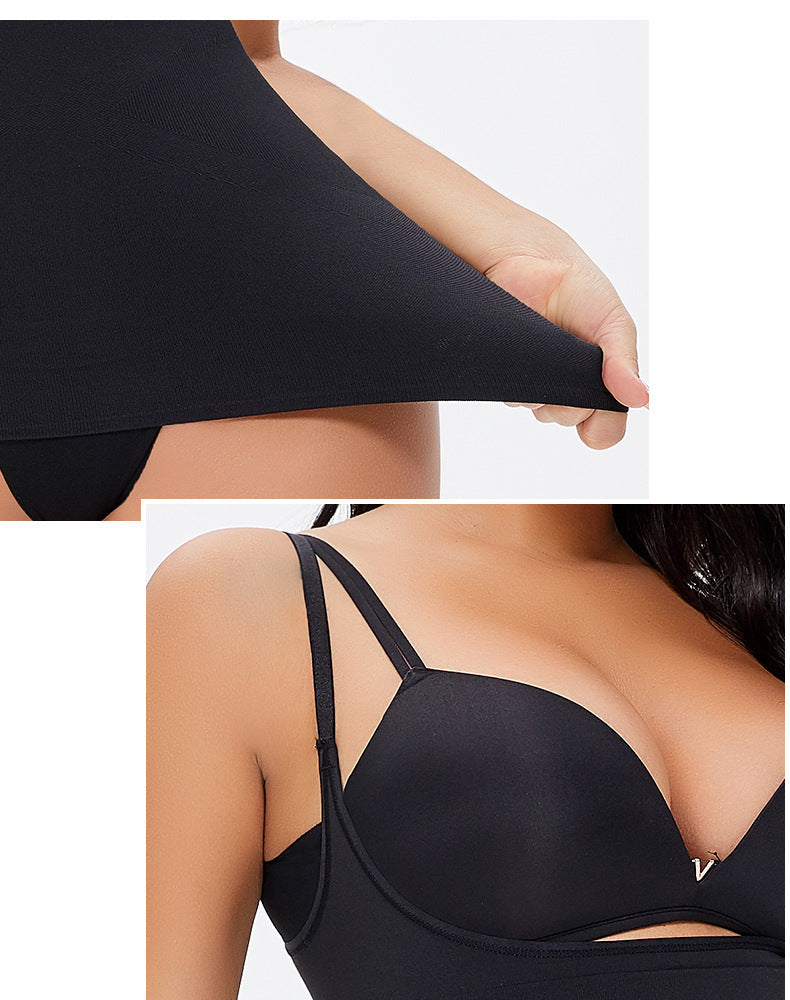 Adjustable Sling Double-Layer Waist Woven Design Feels Soft Belly Contracting Vest