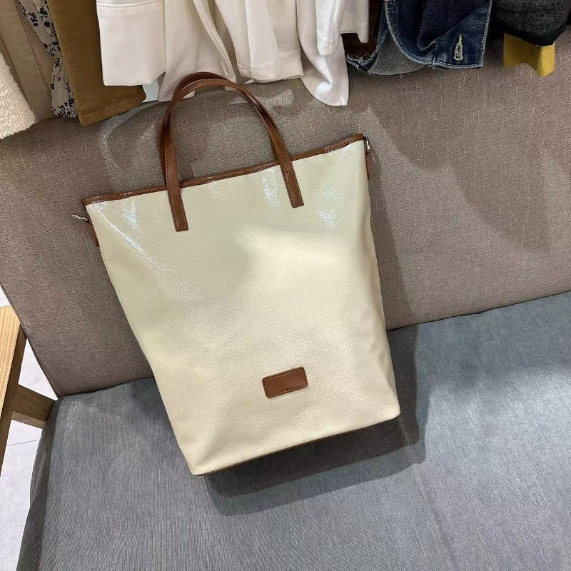 Chrome Heart Leather Bag Embroidered Cartoon Tote Bag