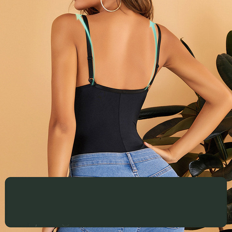 Underwire Bra Backless Lace Sexy All-Matching Jumpsuit Suspender Underwear