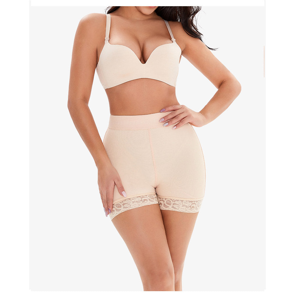 Non-Slip Waist Head Double Elastic Hip Shaping Breathable Mesh Belly Contracting and Hip Lifting Pants