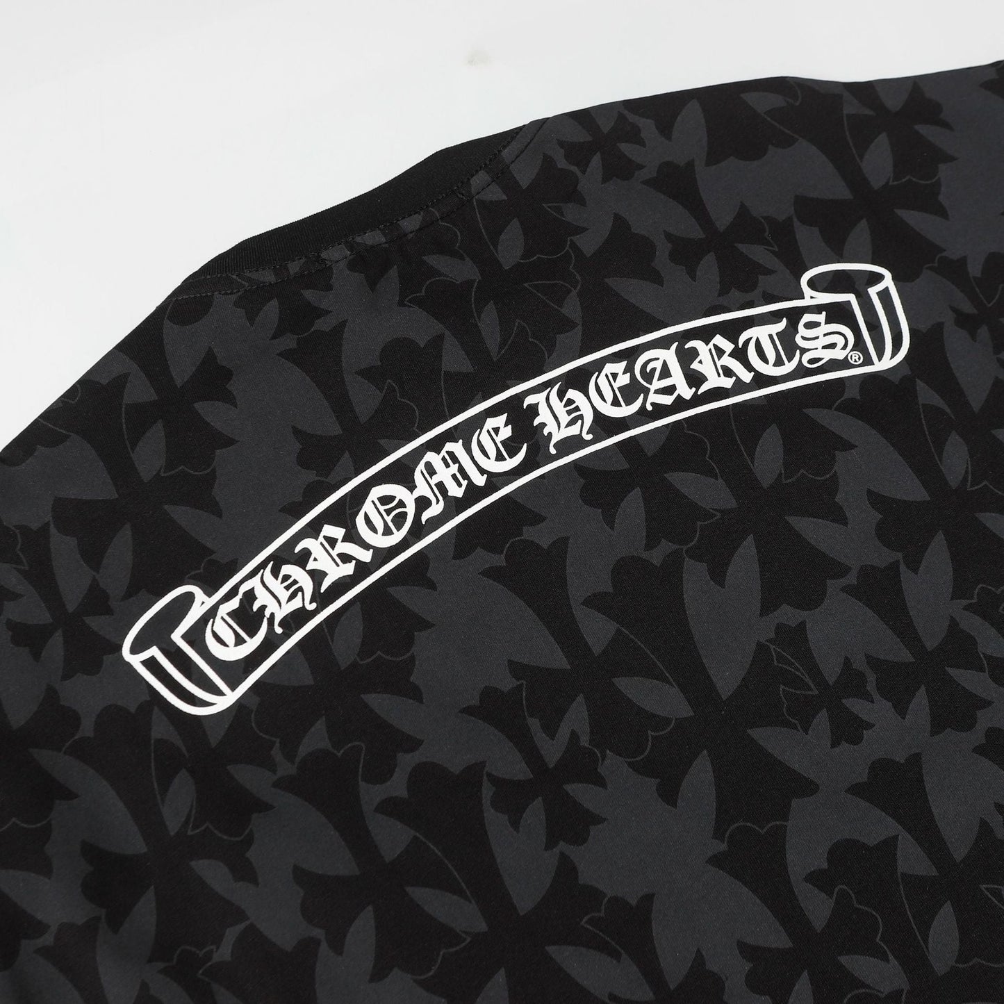 CHH Chrome Heart T Shirts Sanskrit logo embroidery fashion versatile loose T-shirt