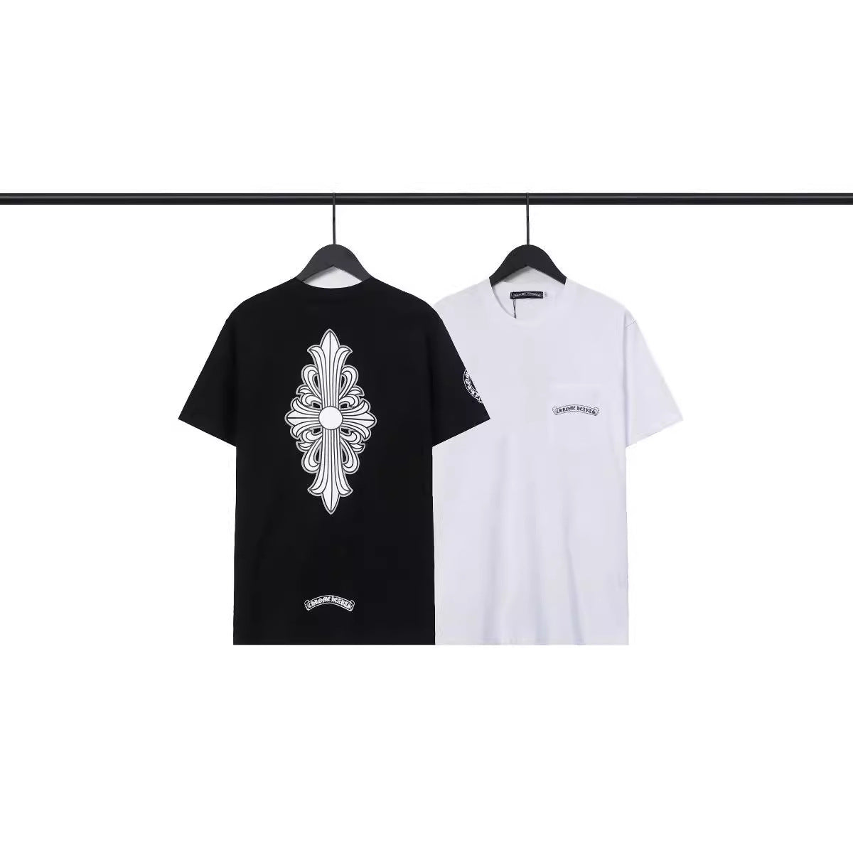 CHH Chrome Heart T Shirts T-Shirt Crossshaft Cotton Crew Neck Short Sleeve
