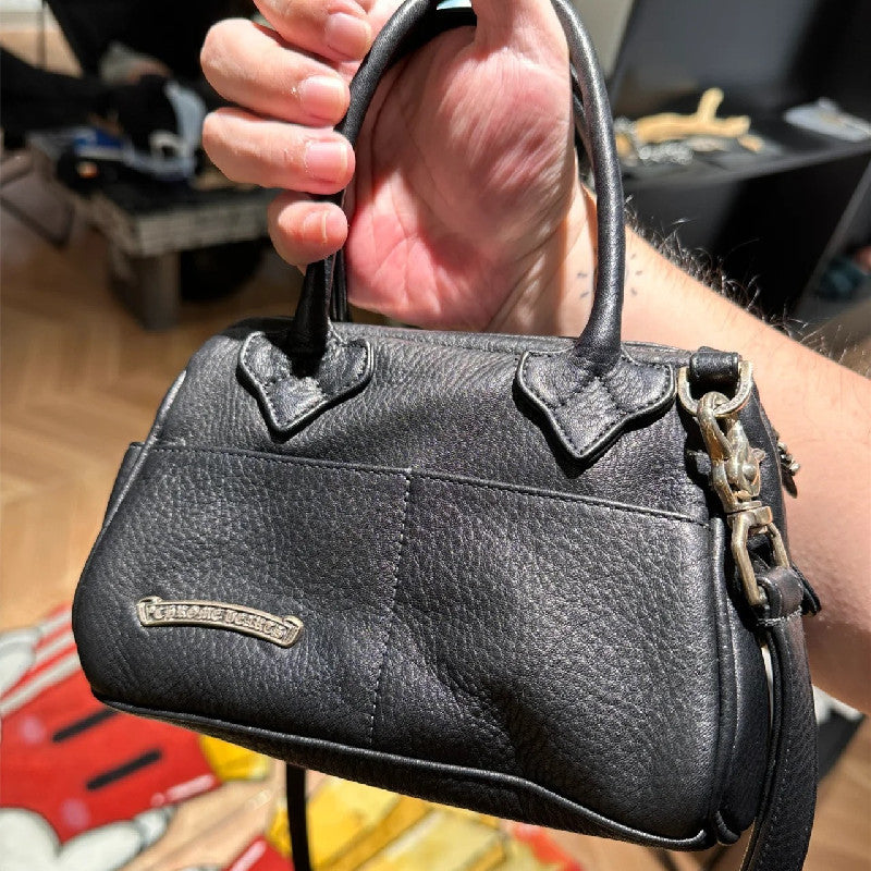 Chrome Heart Leather Bag Crossbody