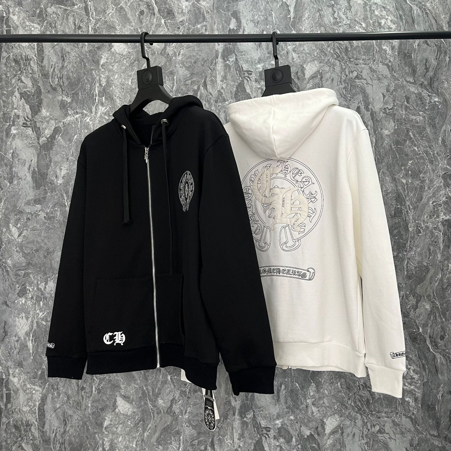 Chrome Heart Hoodie Chrome Hearts Embroidered hooded sweater hoodie