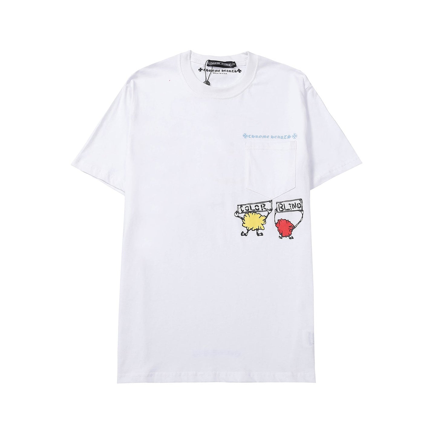 CHH Chrome Heart T Shirts Crowe Summer Short Sleeve Hip Hop Men's and Women's T-Shirts