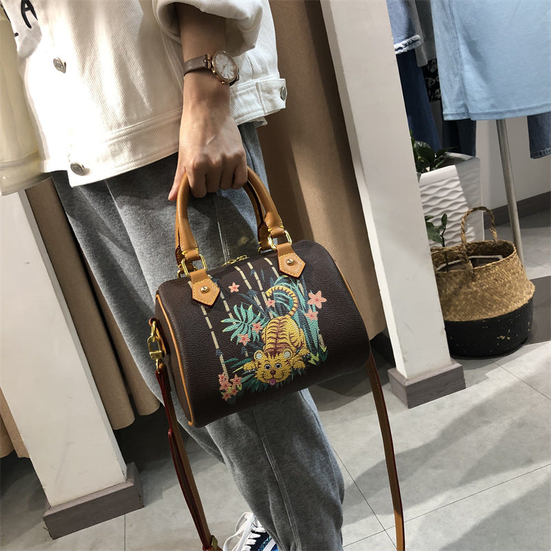 Chrome Heart Leather Bag Shoulder Crossbody Bag