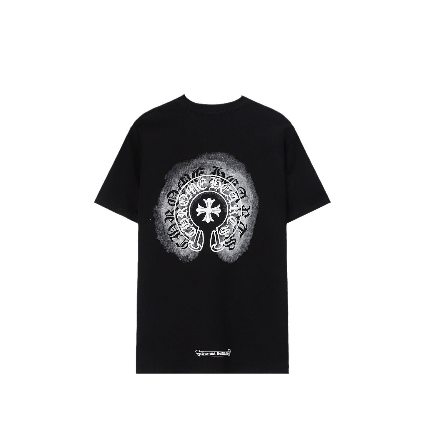 CHH Chrome Heart T Shirts Sanskrit cross logo short-sleeved men's T-shirt