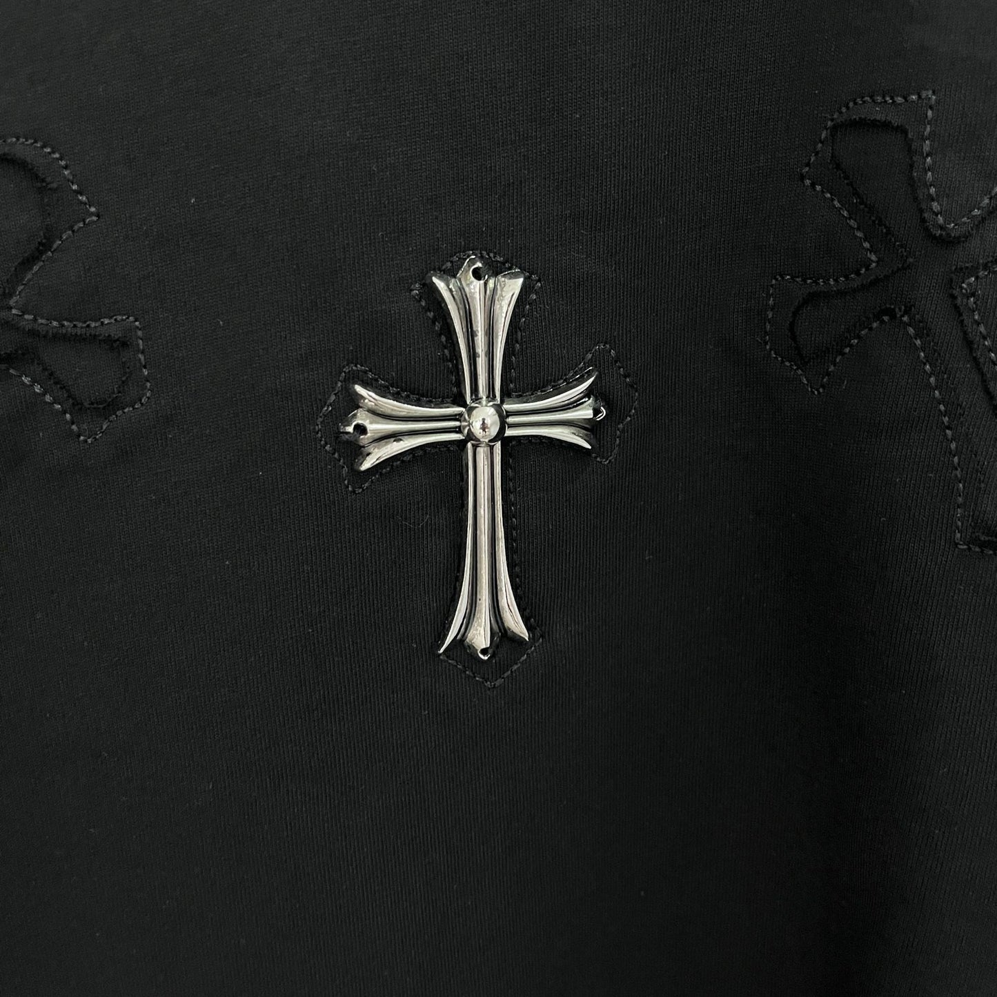 CHH Chrome Heart T Shirts Cross Cotton Casual T-Shirt Couple Short Sleeve