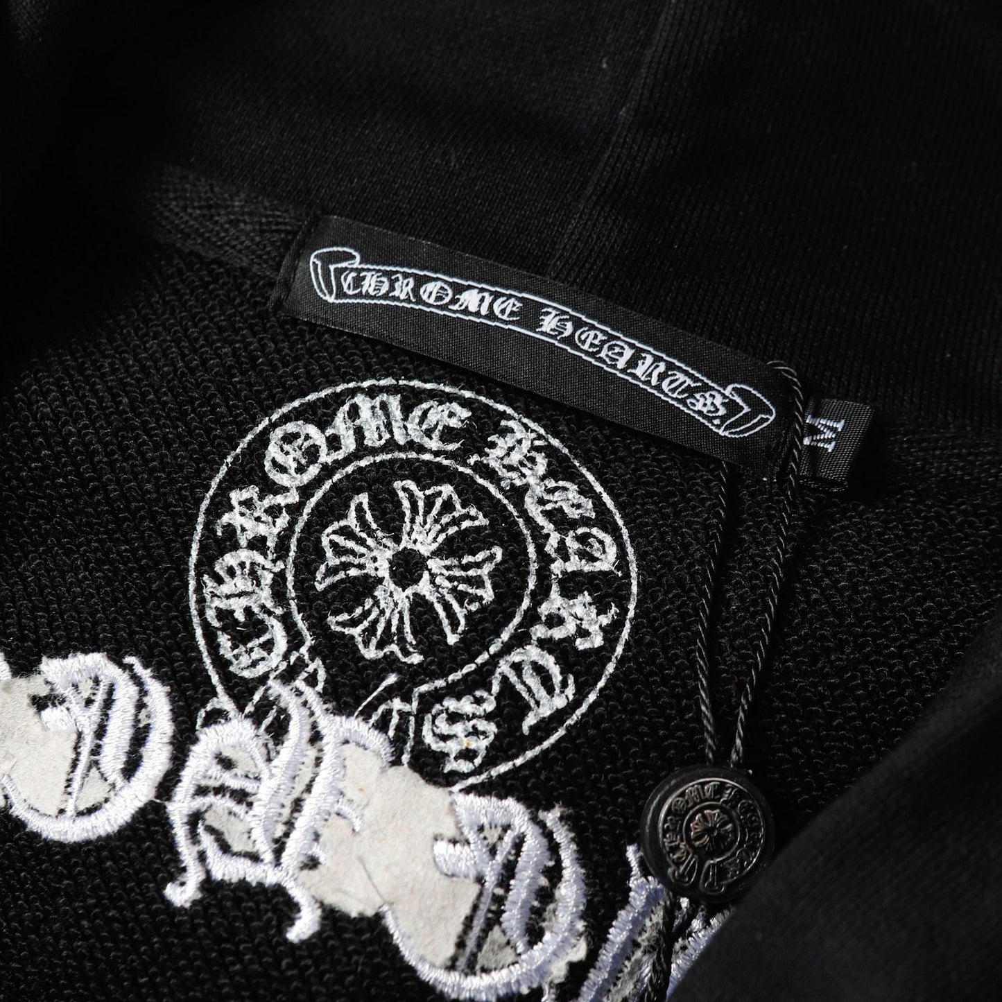 Chrome Heart Hoodie Chrome Heart Sanskrit embroidered hooded sweater