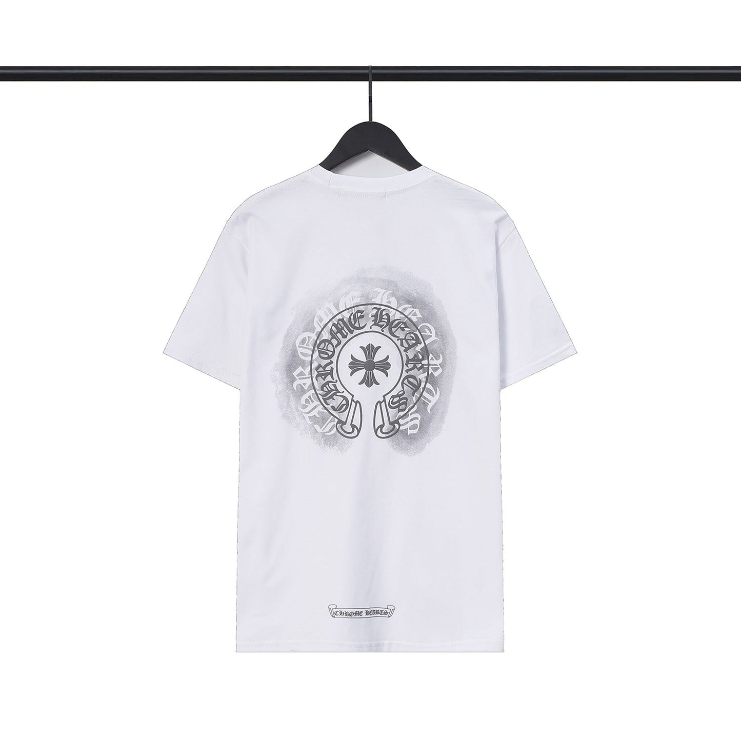 CHH Chrome Heart T Shirts Sanskrit cross logo short-sleeved men's T-shirt