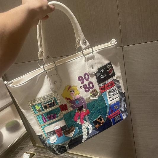 Chrome Heart Leather Bag Tote Bag