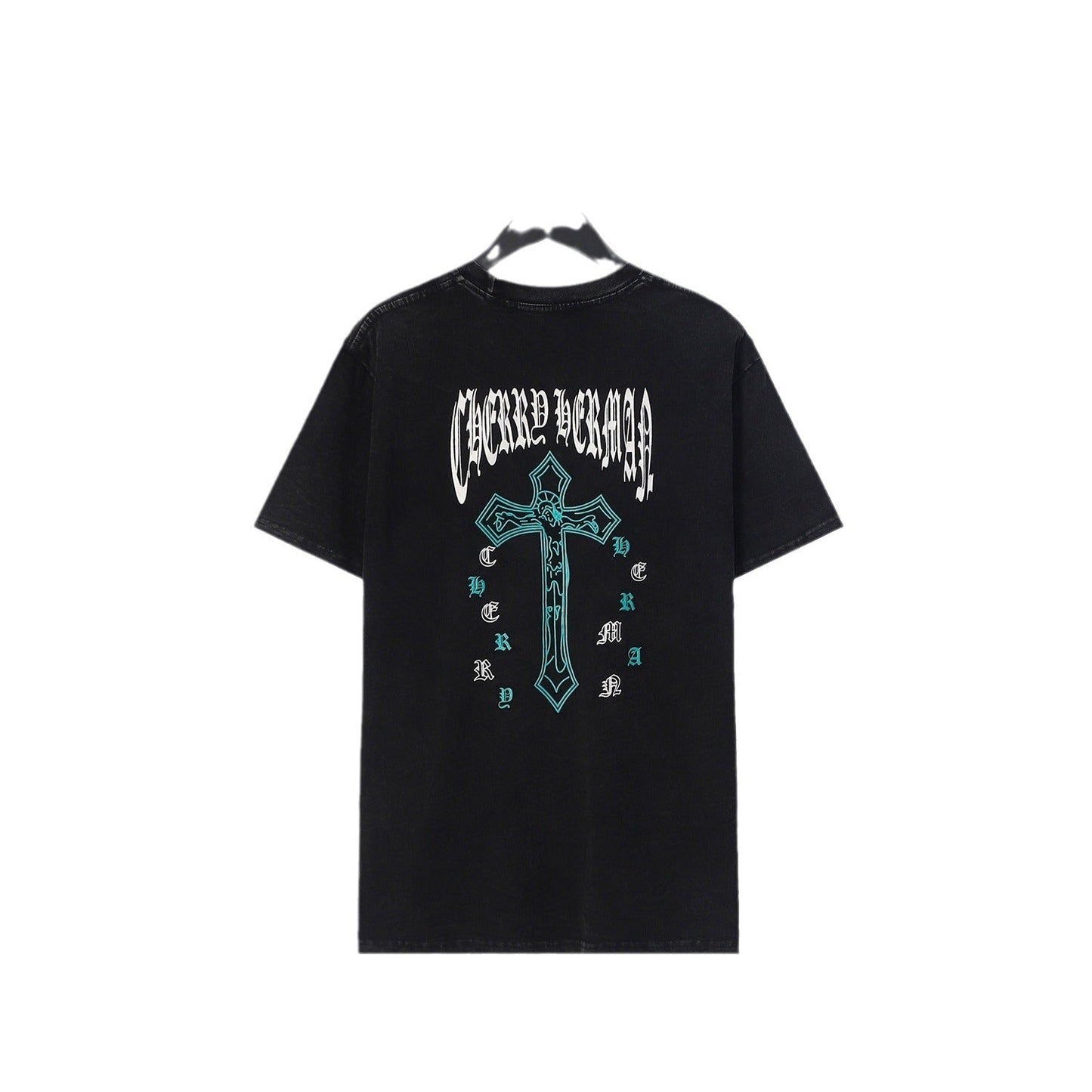 CHH Chrome Heart T Shirts Crowe Ghost Horseshoe Cross Sanskrit Short Sleeve