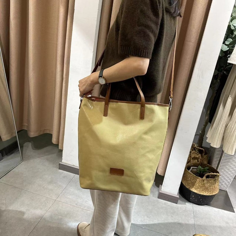 Chrome Heart Leather Bag Embroidered Cartoon Tote Bag